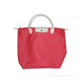 Red Eco Friendly Reusable Shopping Bags With Webbing Handle For Supermarket Shopping